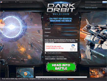 Tablet Screenshot of darkorbit.3djuegos.com