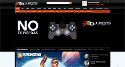 Desktop Screenshot of 3djuegos.com