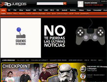 Tablet Screenshot of 3djuegos.com